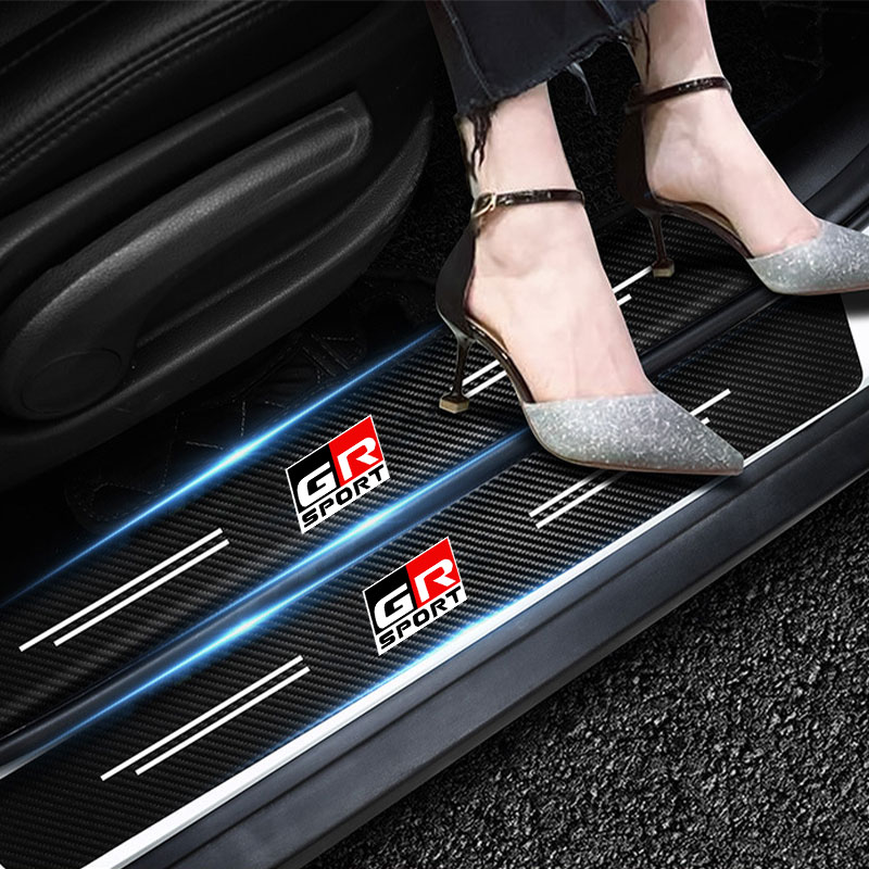 Racing Pedal Set - ملصقات حماية عتبة السيارة والصدام الخلفي