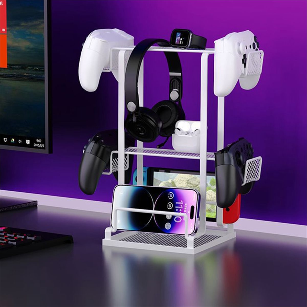 حامل سماعات رأس YDSC، حامل سما - مراجعة Gaming Console Headset وسعره