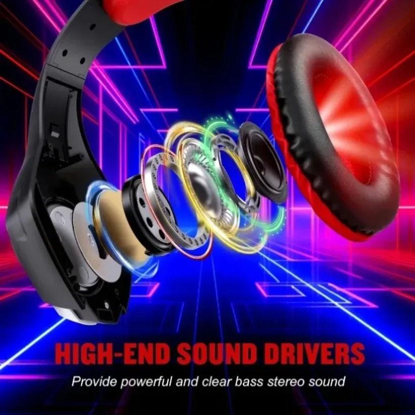 سماعات رأس للألعاب LED مع ميكر - مراجعة Gaming Console Headset وسعره