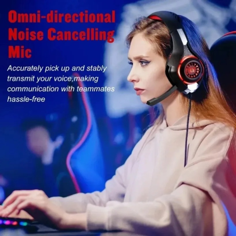 سماعات رأس للألعاب LED مع ميكر - مراجعة Gaming Console Headset وسعره
