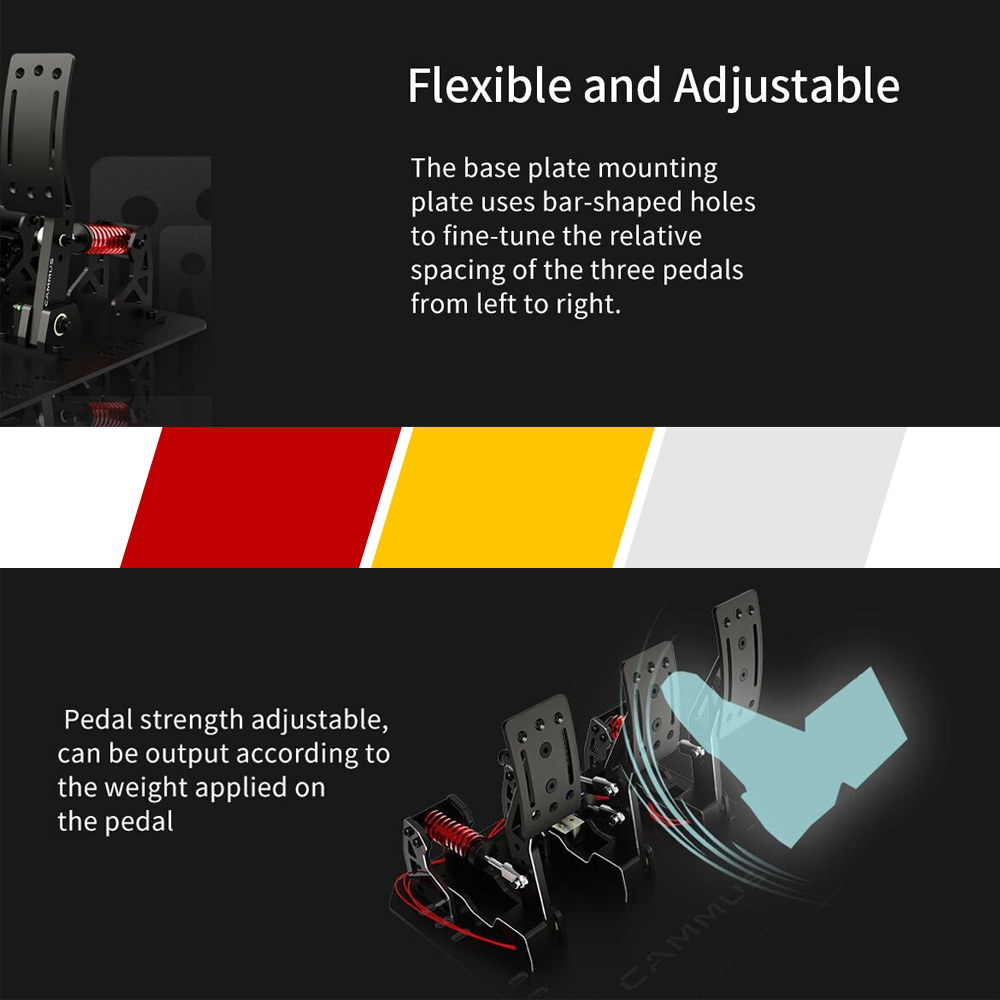 دواسات خلية تحميل CAMMUS LC100 - مراجعة Racing Pedal Set وسعره