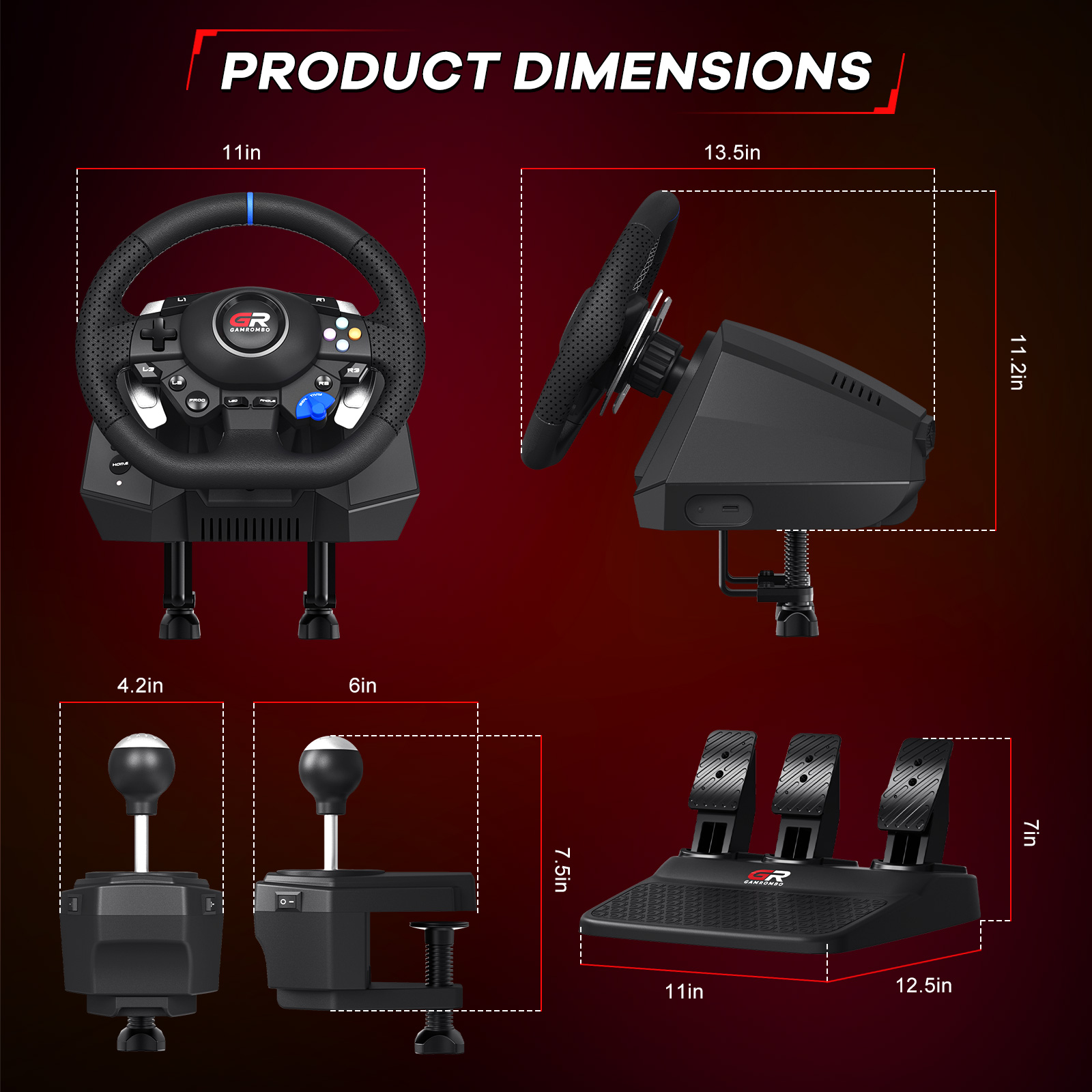 عجلة قيادة ألعاب F127 لـ PS5/P - مراجعة Racing Pedal Set وسعره
