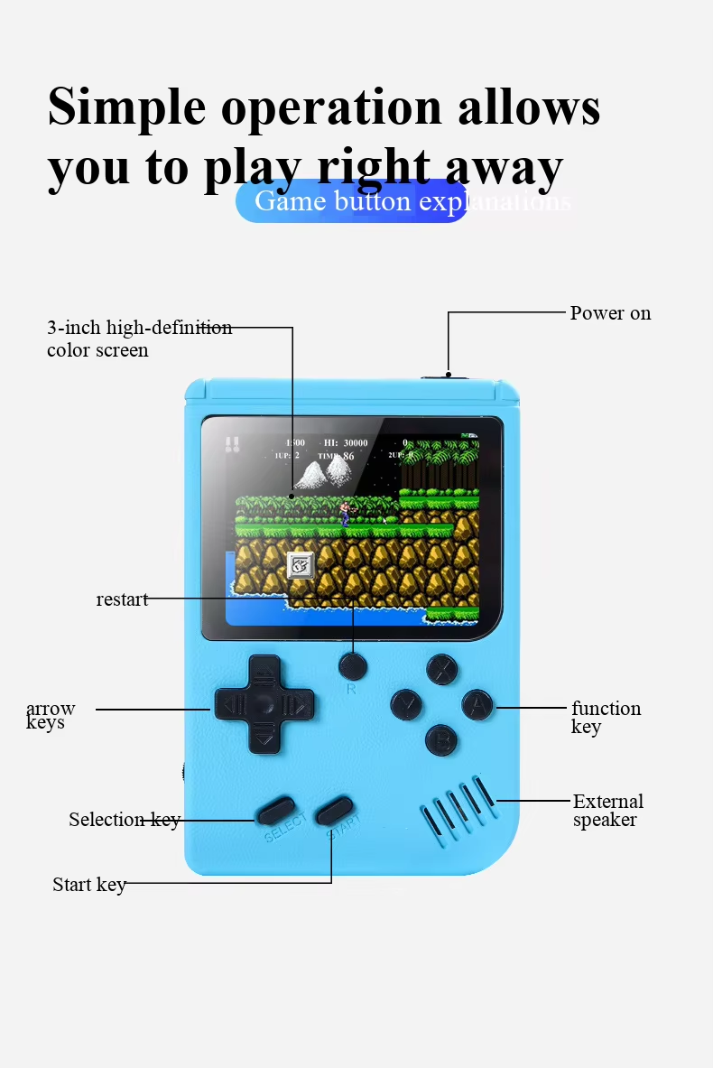 جهاز ألعاب فيديو محمول جديد بح - مراجعة Gaming Console For Sale وسعره